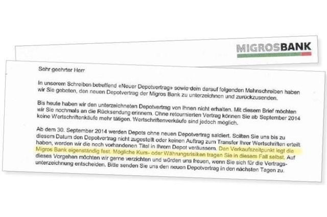 Migros Bank Veraussert Depots Berner Zeitung